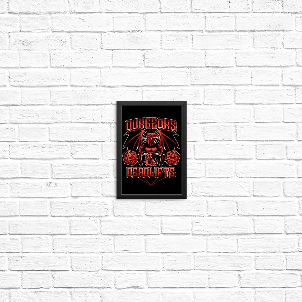 High - Quality Dungeons and Deadlifts Posters & Prints by CoD Designs