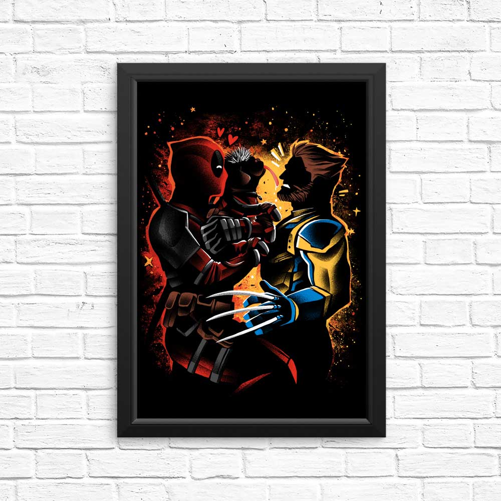 Dogpool Love - Decorative Posters and Art Prints