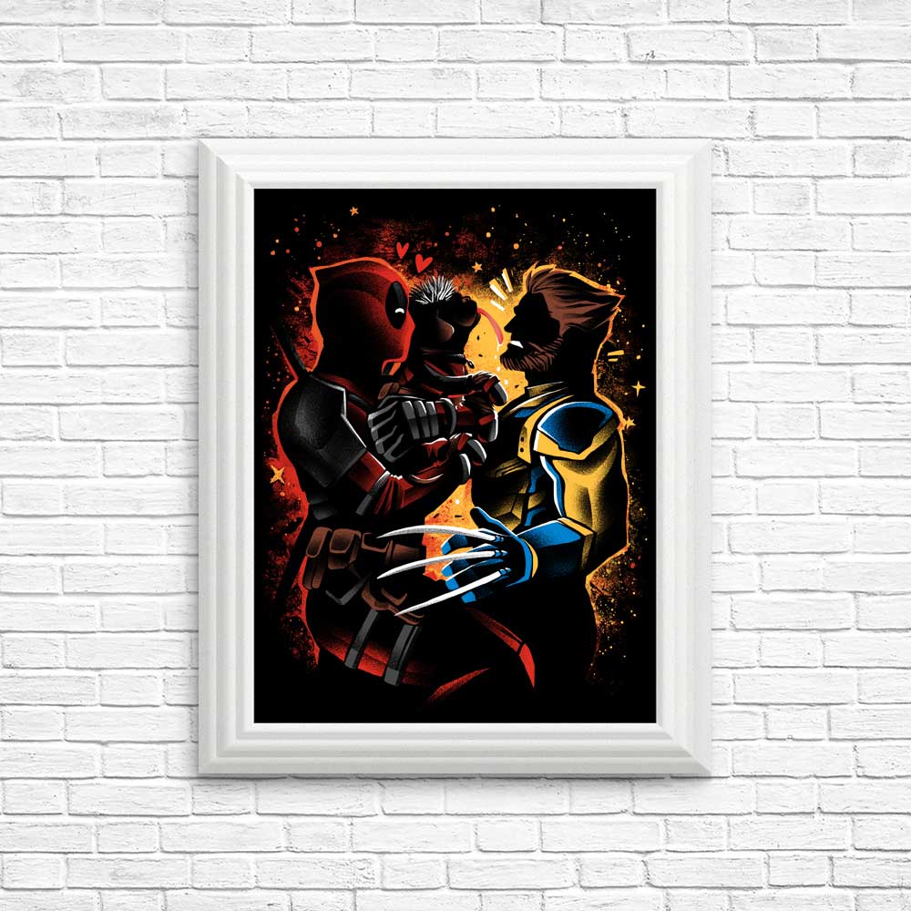 Dogpool Love - Decorative Posters and Art Prints