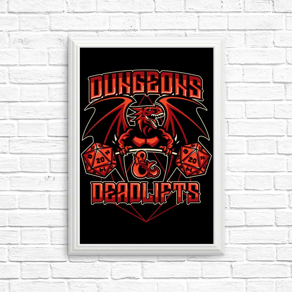High - Quality Dungeons and Deadlifts Posters & Prints by CoD Designs