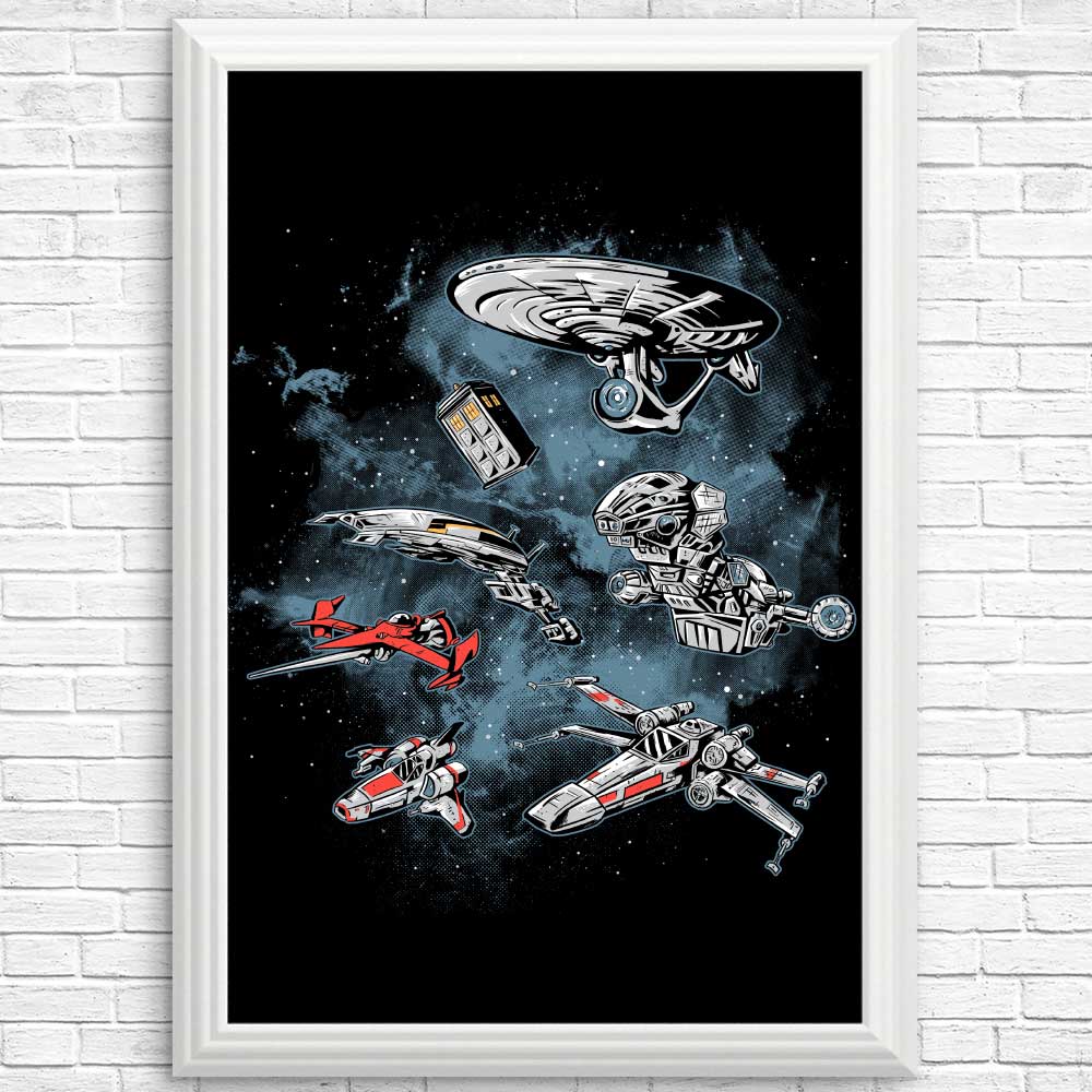 Top - notch Adam Works Ultimate Space Fleet Posters and Prints