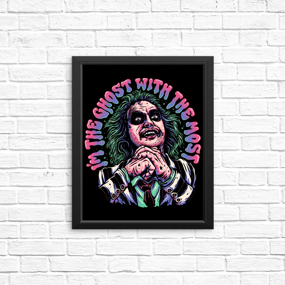 Spooky Ghost Themed Posters and Prints - Ghost with the Most