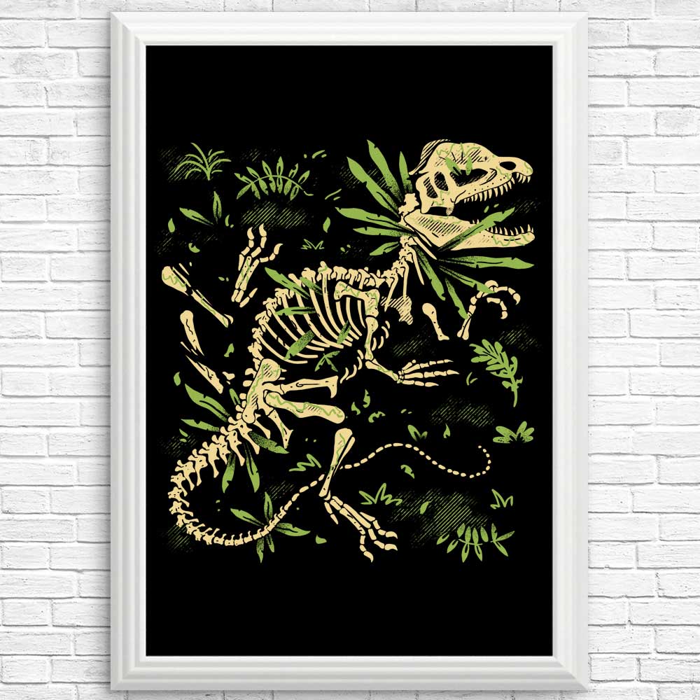 Dilophosaurus Fossil-themed Posters and Prints by Fitas Artwork