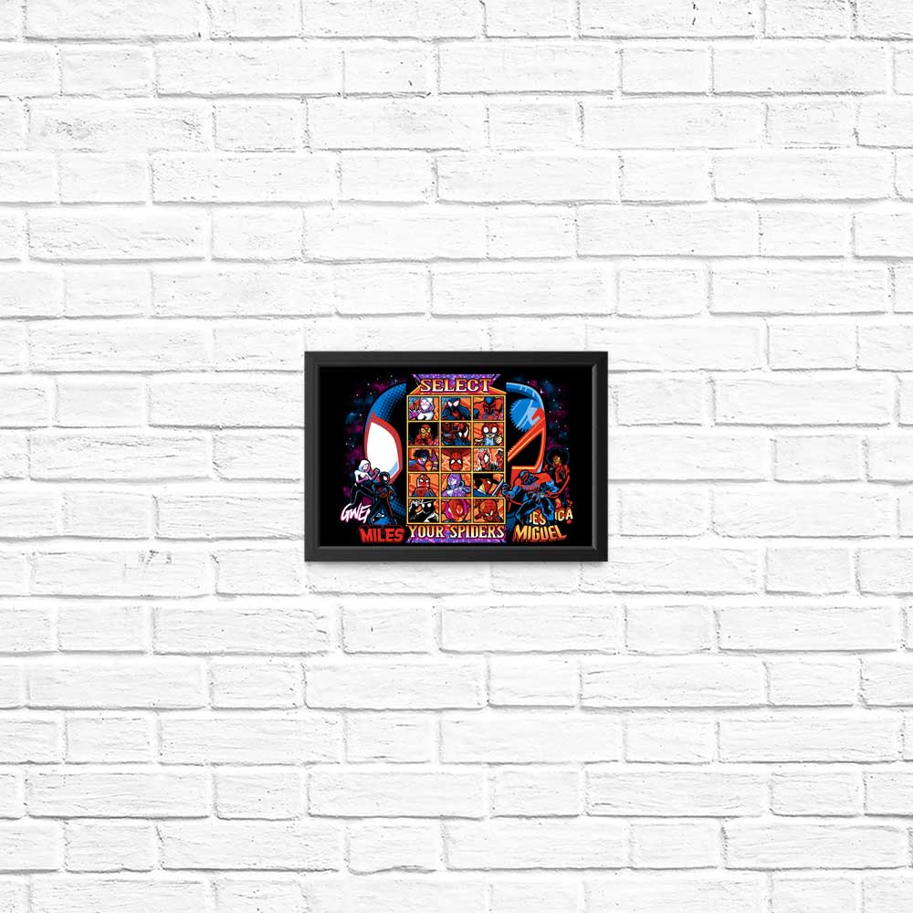 Clash of Spiders Wall Posters and Art Prints