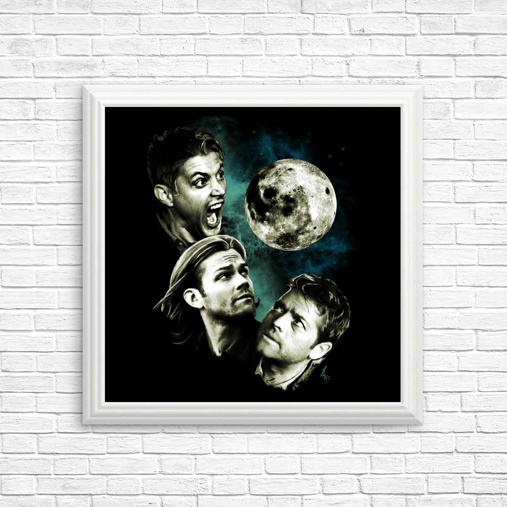 Three Super Moon Wall Posters and Prints for Decor