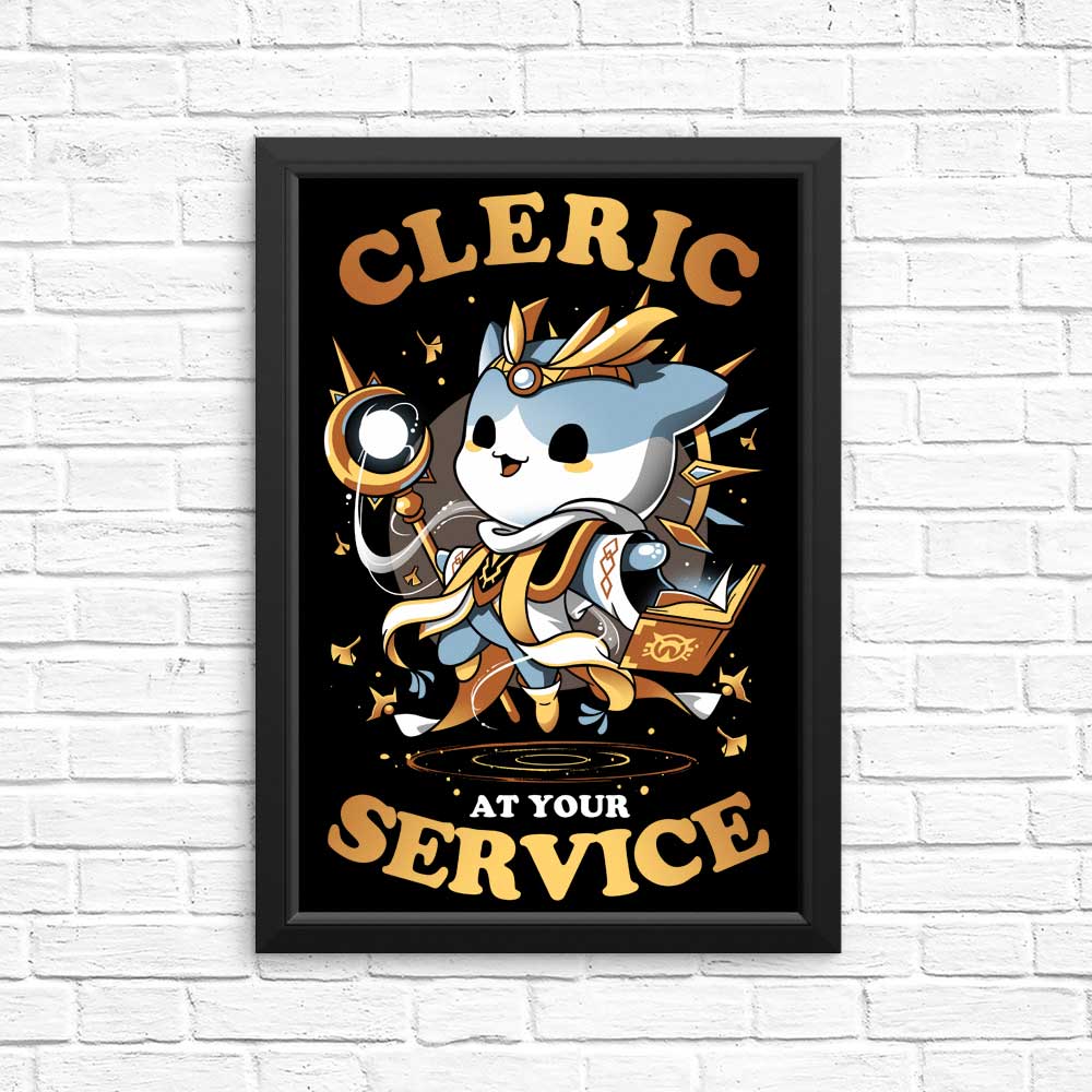 High - Quality 'Cleric at Your Service' Posters & Prints