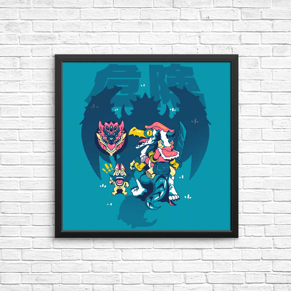 Vibrant 'Danger is Coming' High - Quality Posters & Prints