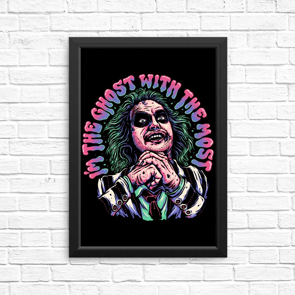 Spooky Ghost Themed Posters and Prints - Ghost with the Most