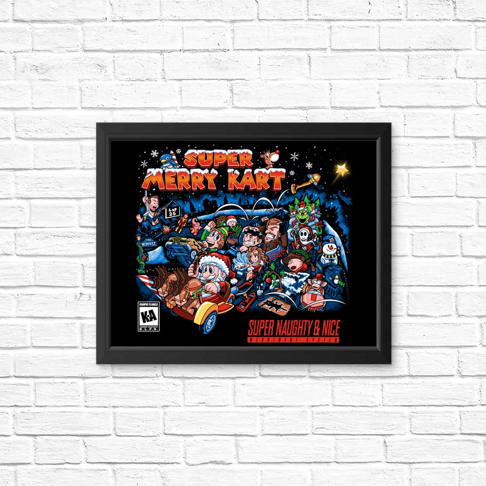 Super Merry Kart - High - Quality Posters and Art Prints