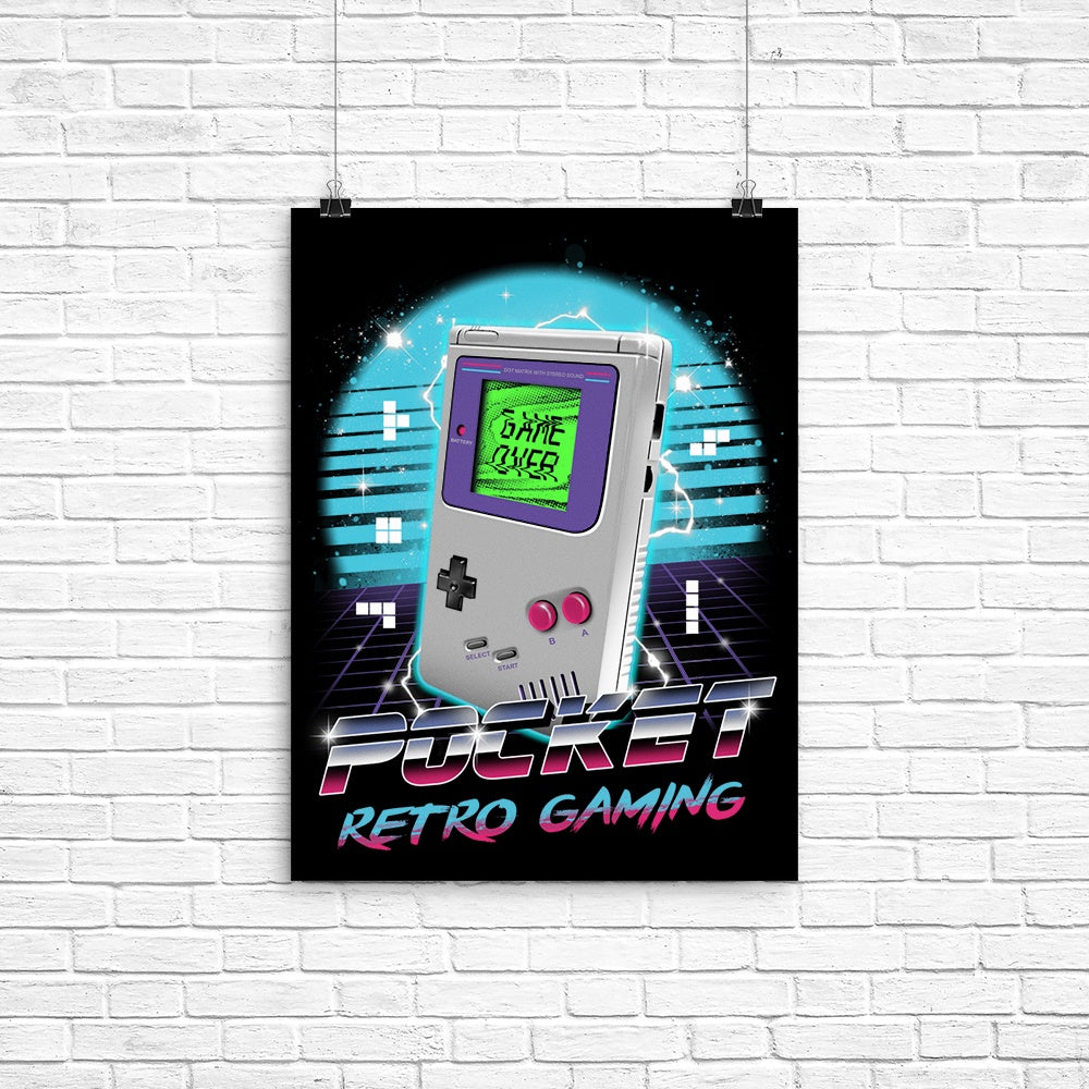 Pocket Retro Gaming Collectible Poster for Gamers