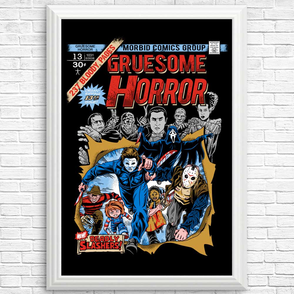 Terrifying Gruesome Horror Posters and Prints