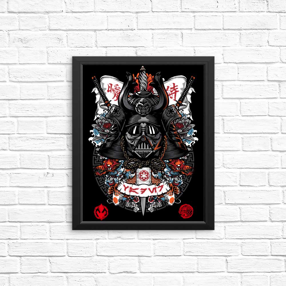 Stunning Dark Lord Samurai Posters and Prints by Arinesart