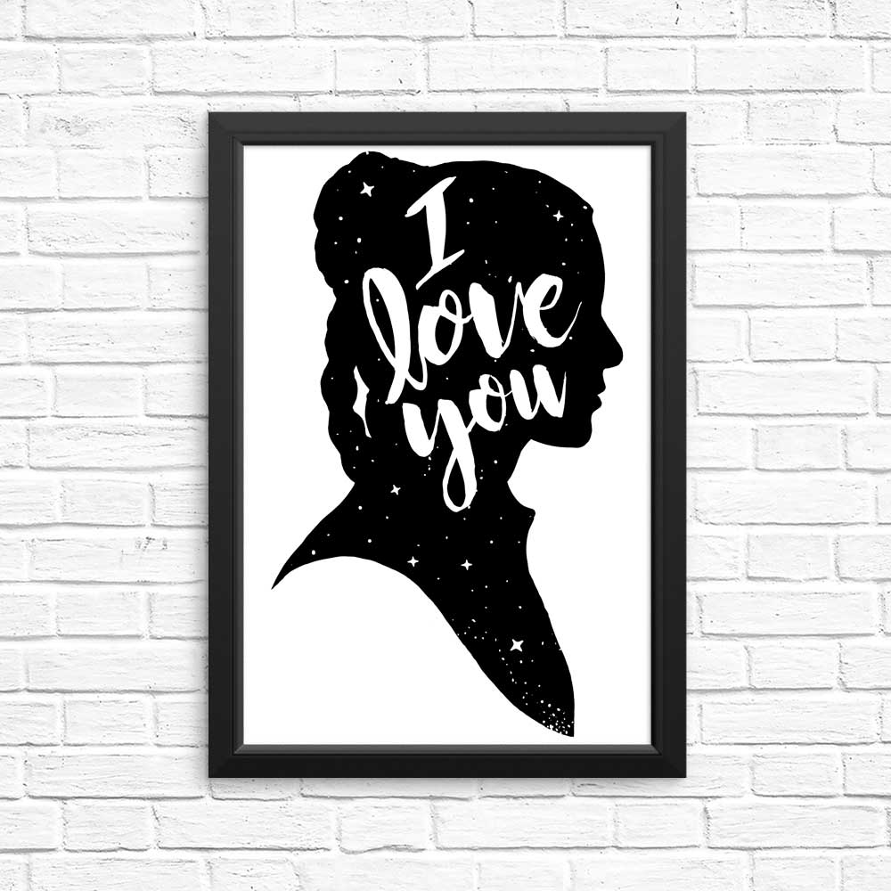 High - Quality 'I Love You' Posters and Prints for Space Decoration
