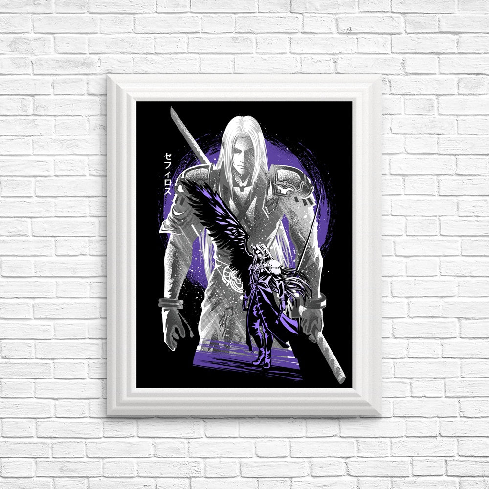 One Winged Silhouette Art Posters and Prints