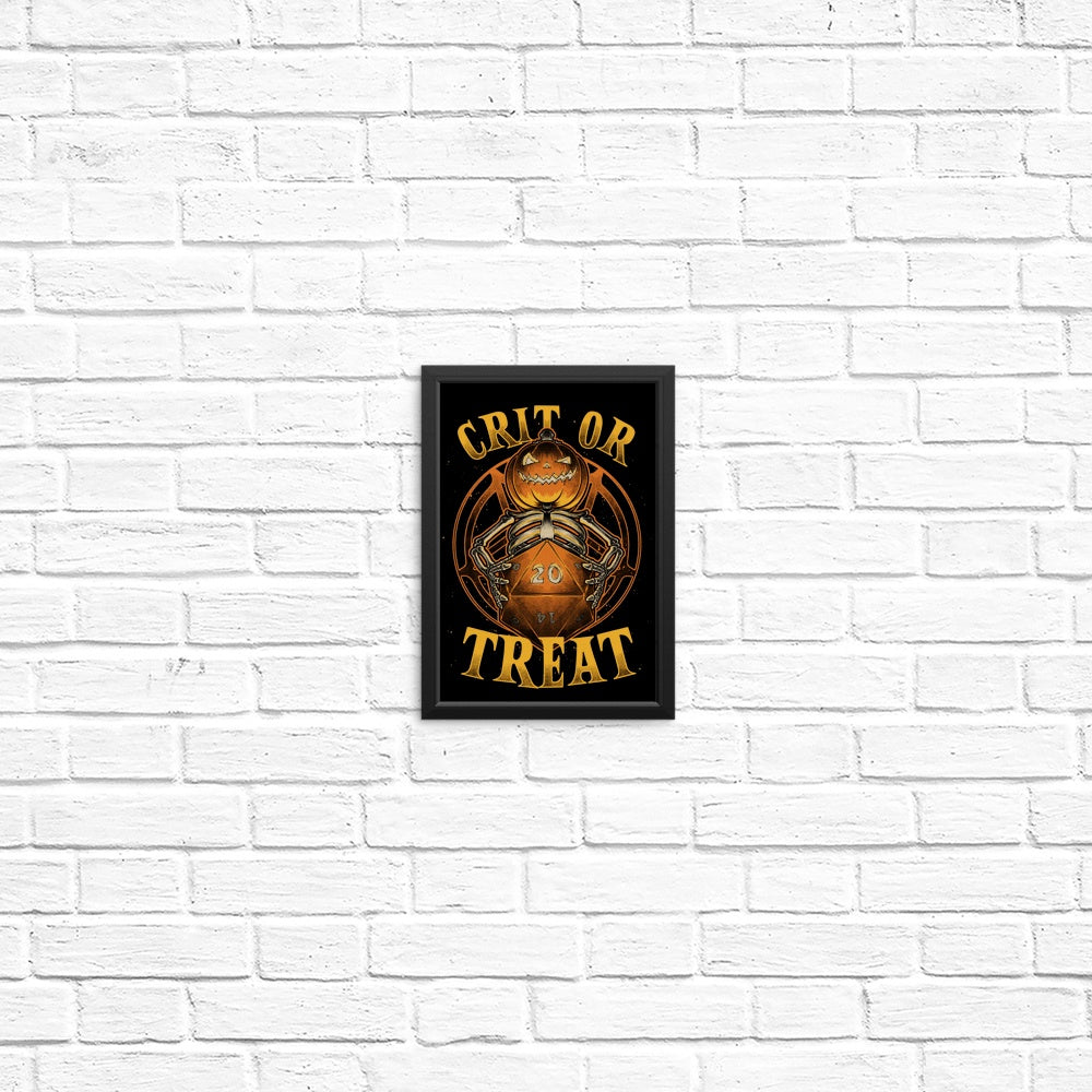 Spooky 'Crit or Treat' High - Quality Posters and Prints
