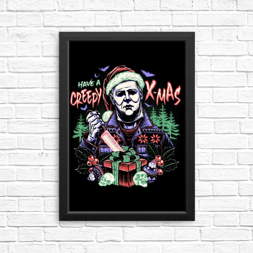 Spooky Christmas Posters and Prints for a Creepy Holiday Vibe