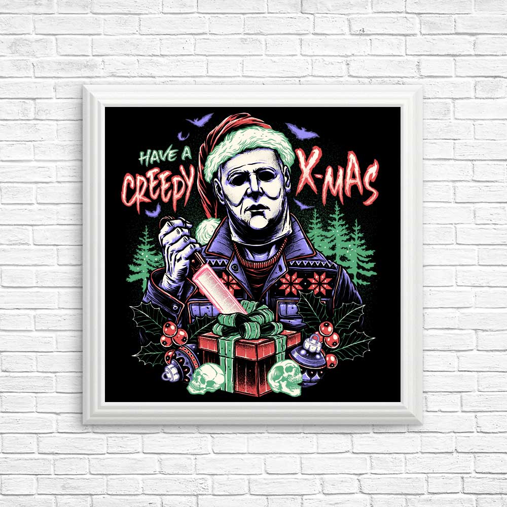 Spooky Christmas Posters and Prints for a Creepy Holiday Vibe