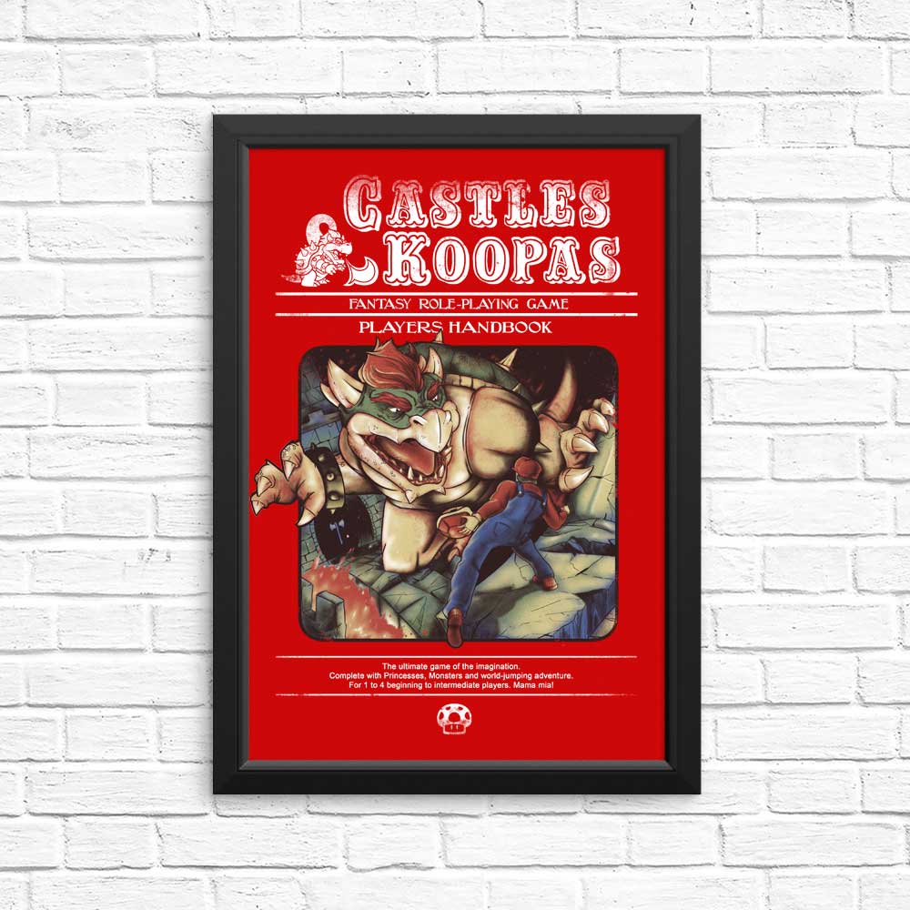 Castles and Koopas Art Posters and Prints by Creative Outpouring