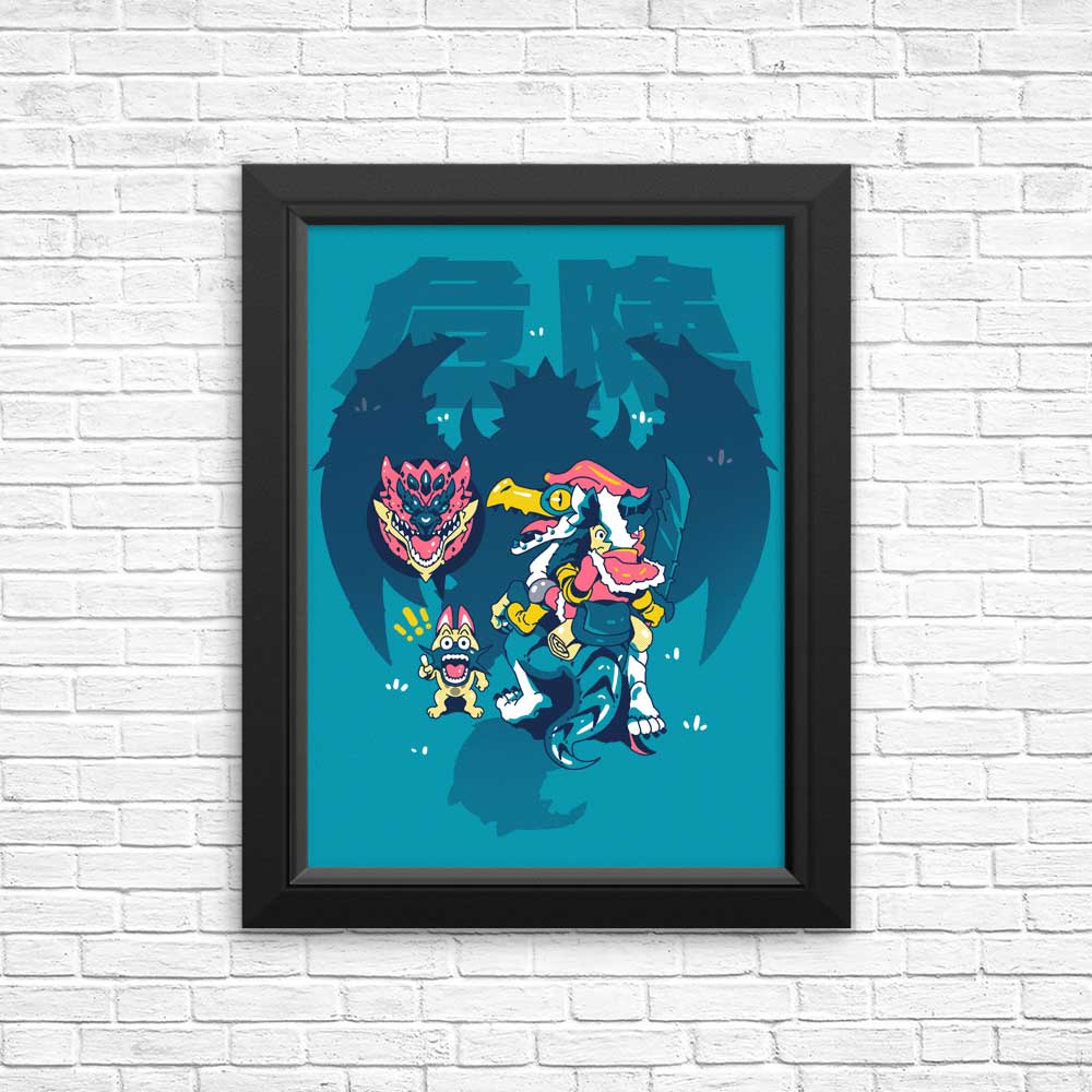 Vibrant 'Danger is Coming' High - Quality Posters & Prints