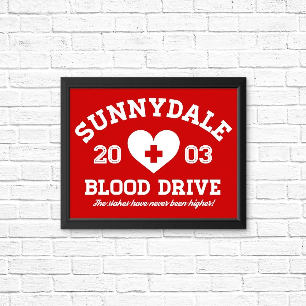 Sunnydale Blood Drive Promotion - Wall Posters and Art Prints