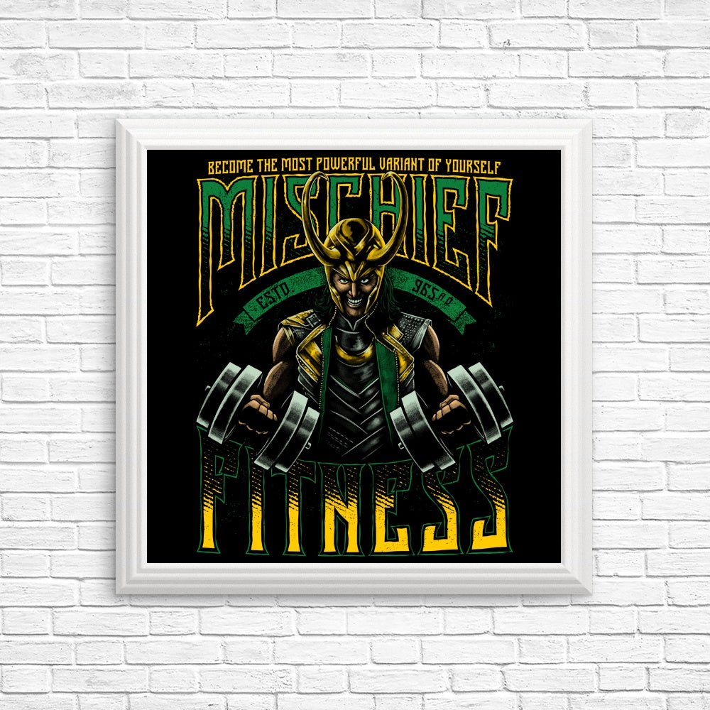 Mischief Fitness Workout Posters and Art Prints