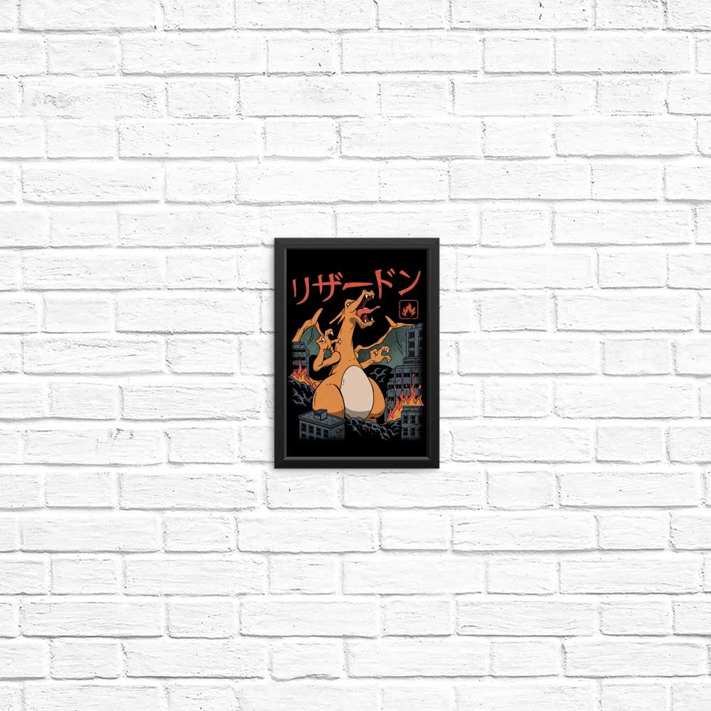 Fantastic Fire Kaiju Themed Posters and Prints