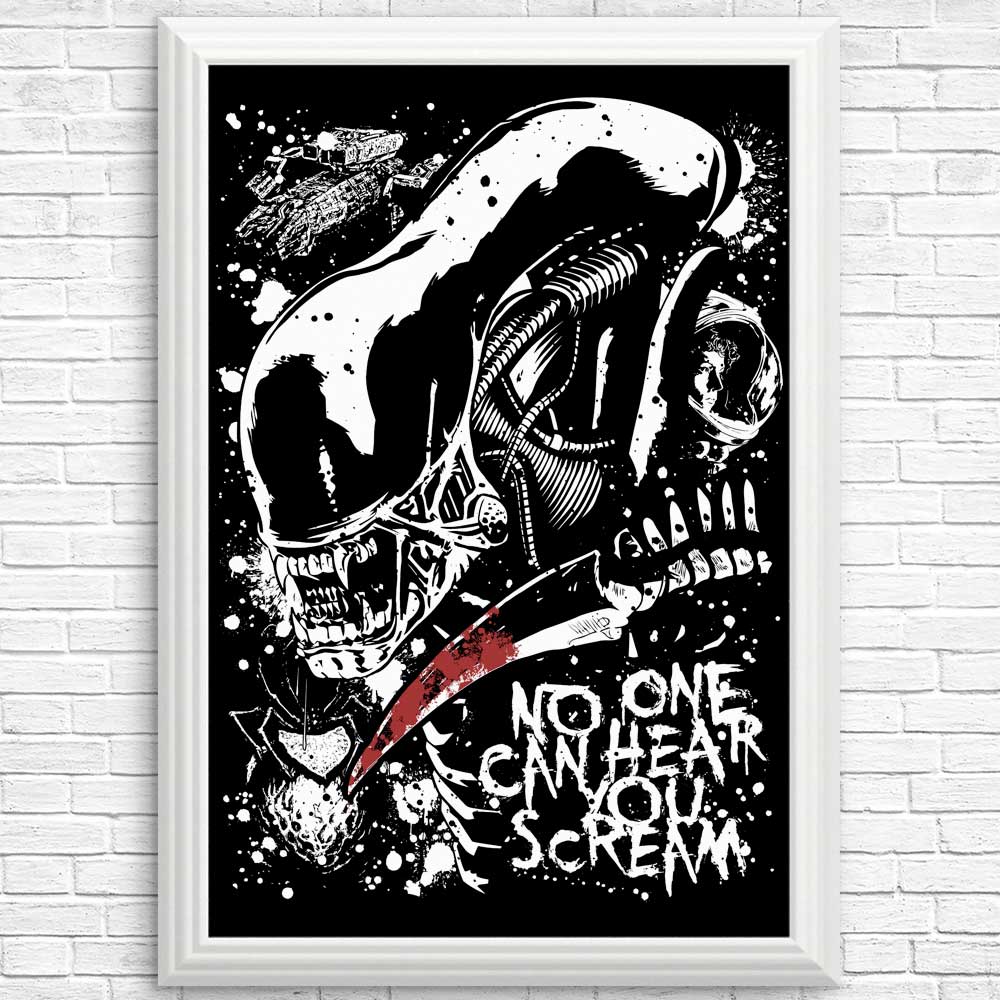 Stunning 'Screaming in Space' Wall Art - High - Quality Posters and Prints