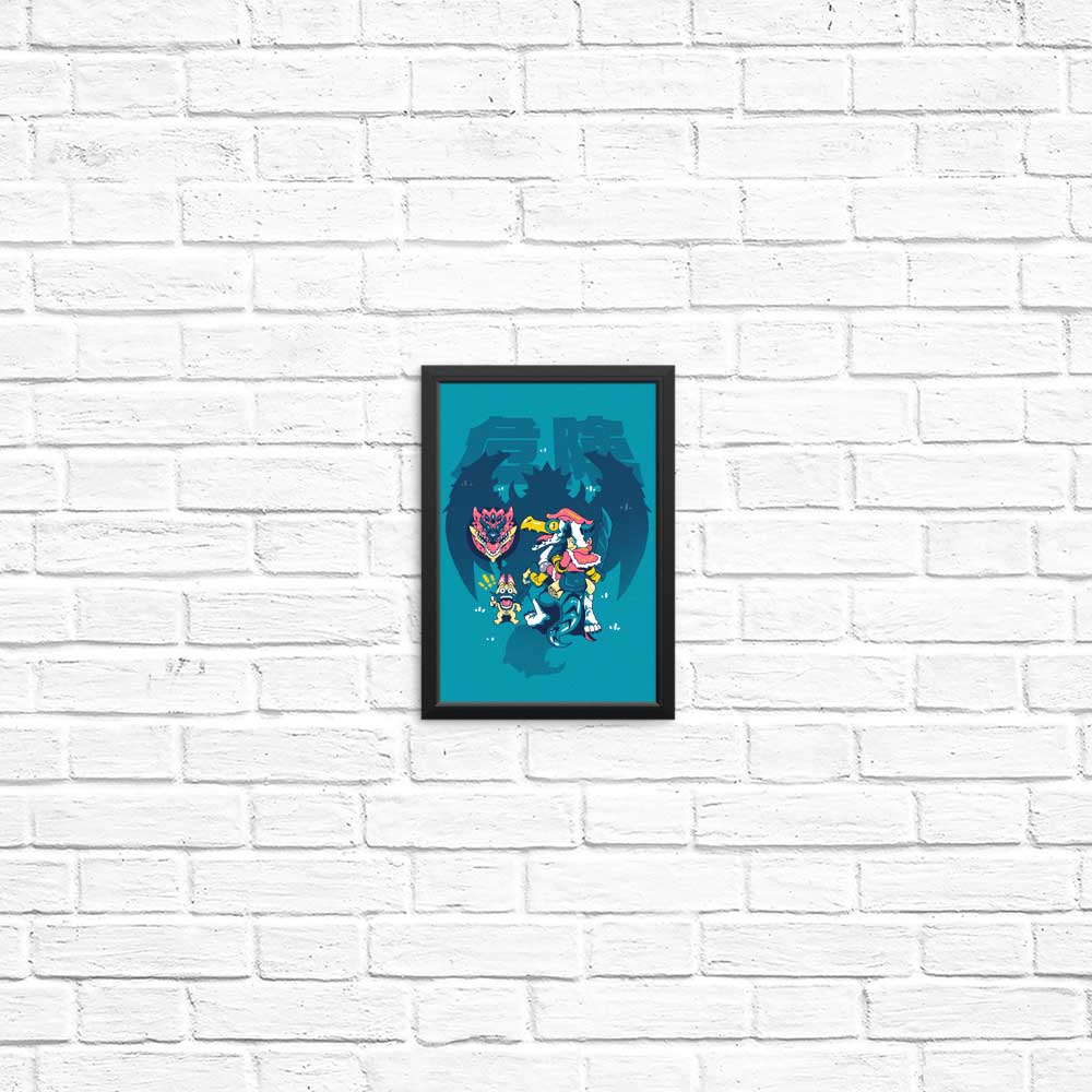 Vibrant 'Danger is Coming' High - Quality Posters & Prints