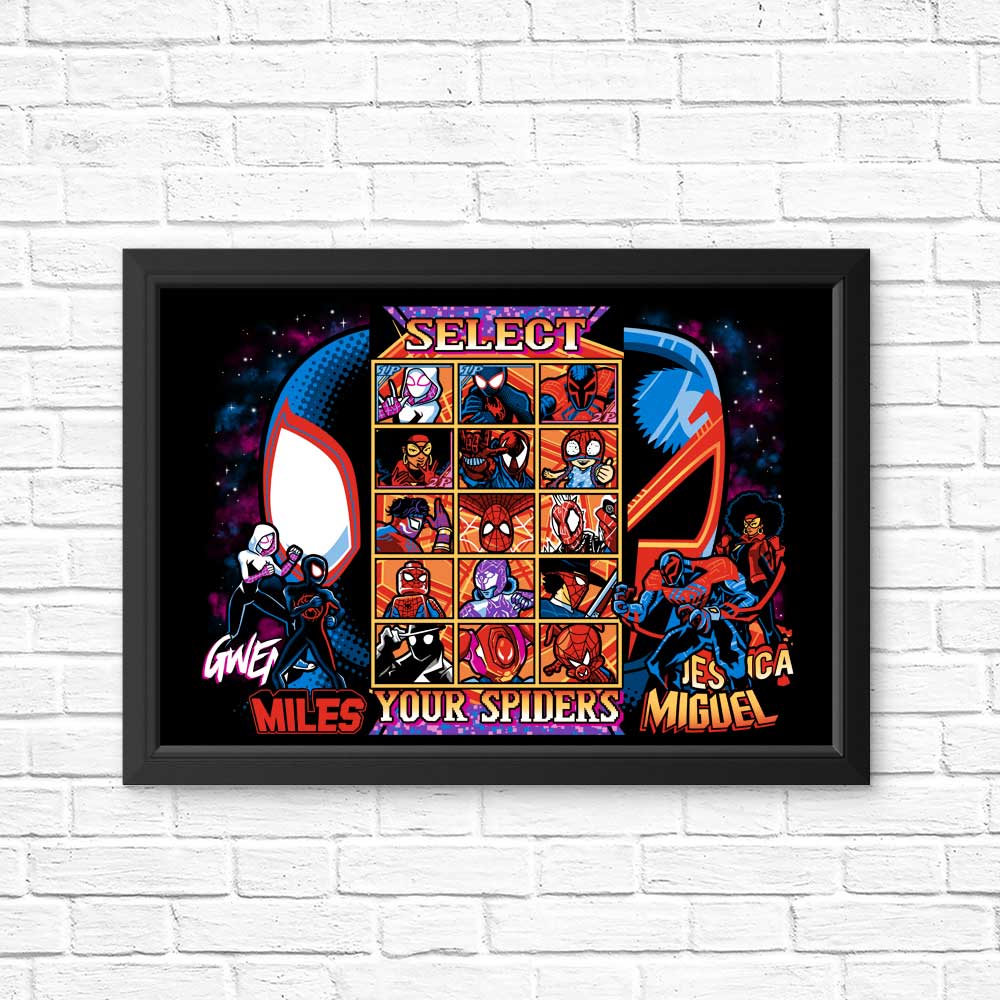 Clash of Spiders Wall Posters and Art Prints