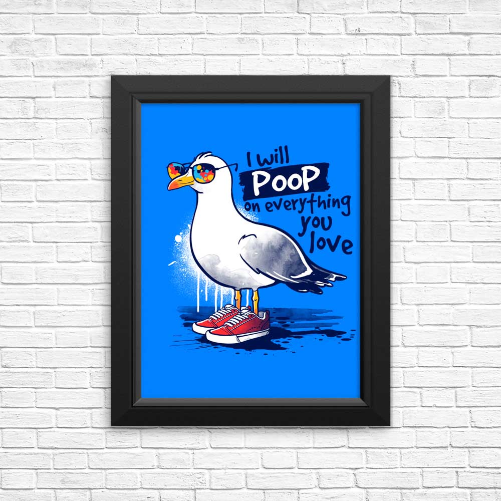 Seagull Love - Beautiful Wall Posters and Art Prints