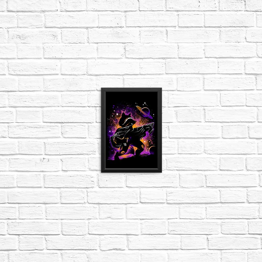High - Quality Space Raccoon Posters and Prints from Alemaglia
