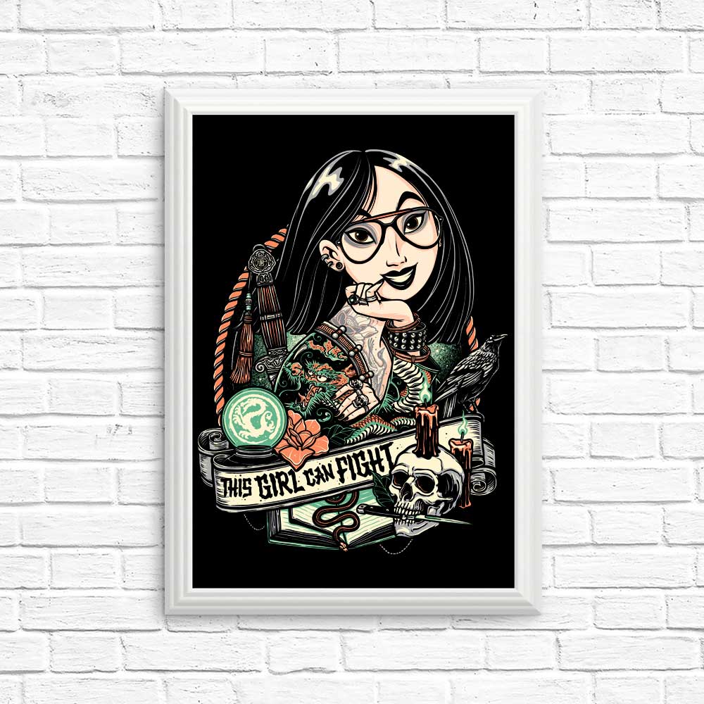 This Girl Can Fight Inspirational Posters and Prints for Wall Decor