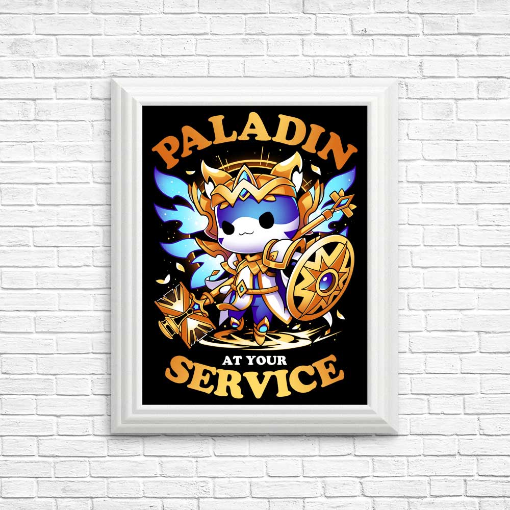 Paladin at Your Service - High - Quality Art Posters and Prints