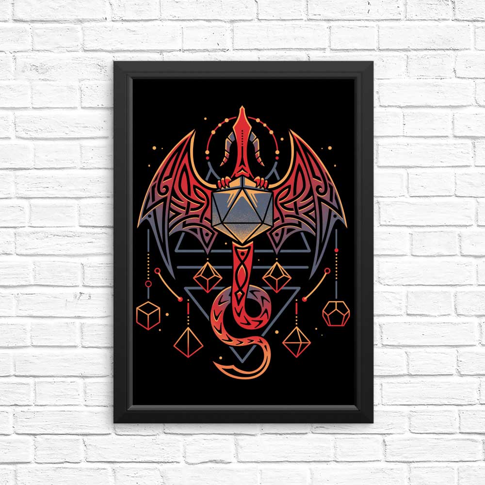 Celtic Dragon Dice Inspired Posters and Wall Prints