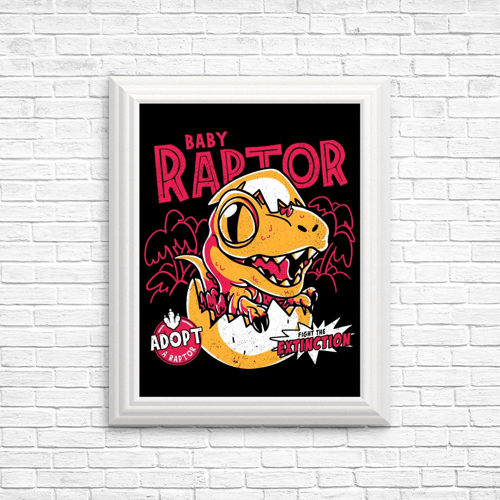 Adorable Baby Raptor Posters and Prints for Your Decor