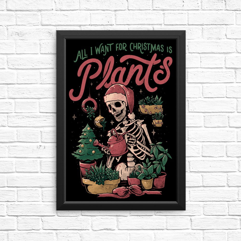 Festive Christmas Plant Posters and Prints for Decor