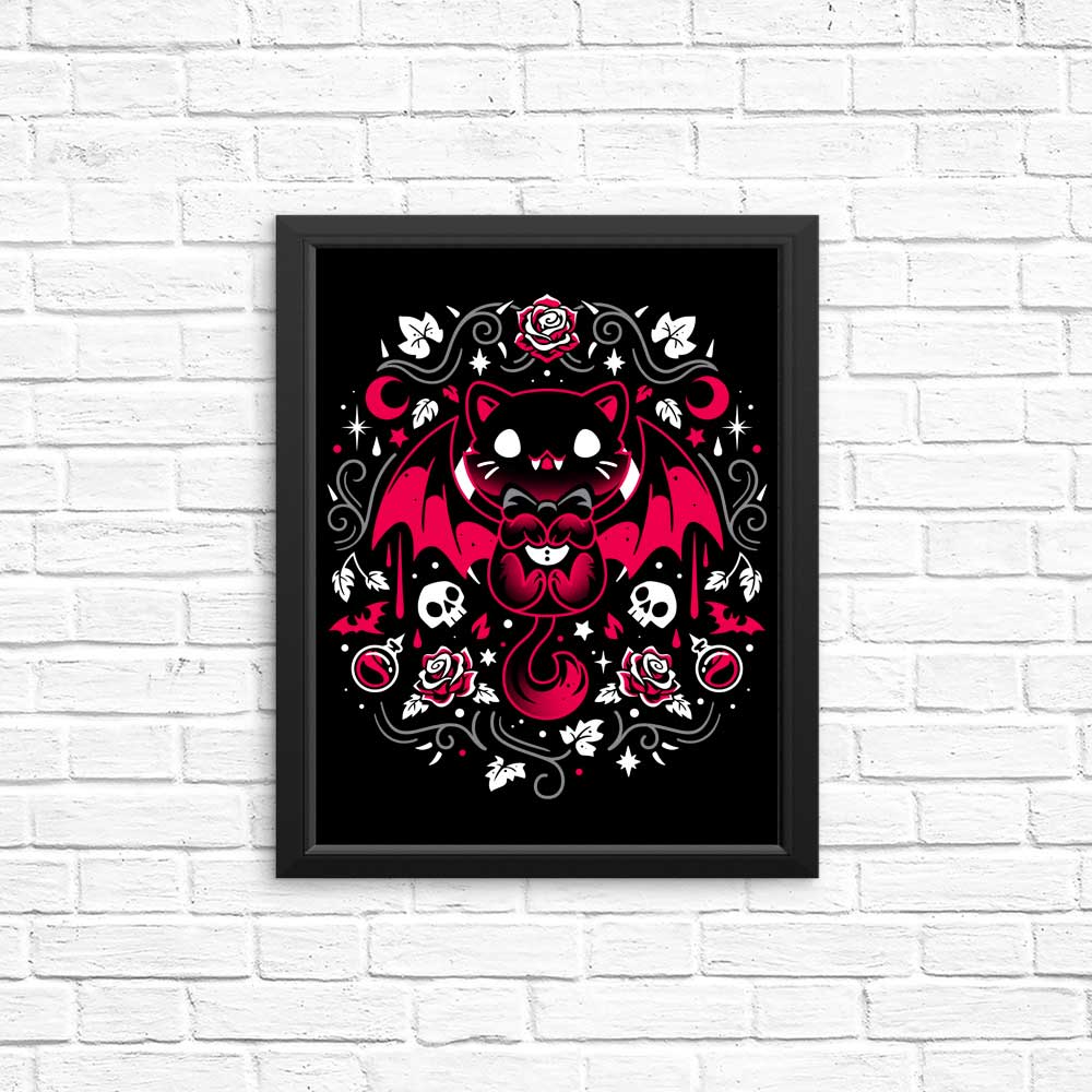 Mysterious Purrs of Darkness - High - Quality Wall Posters and Art Prints