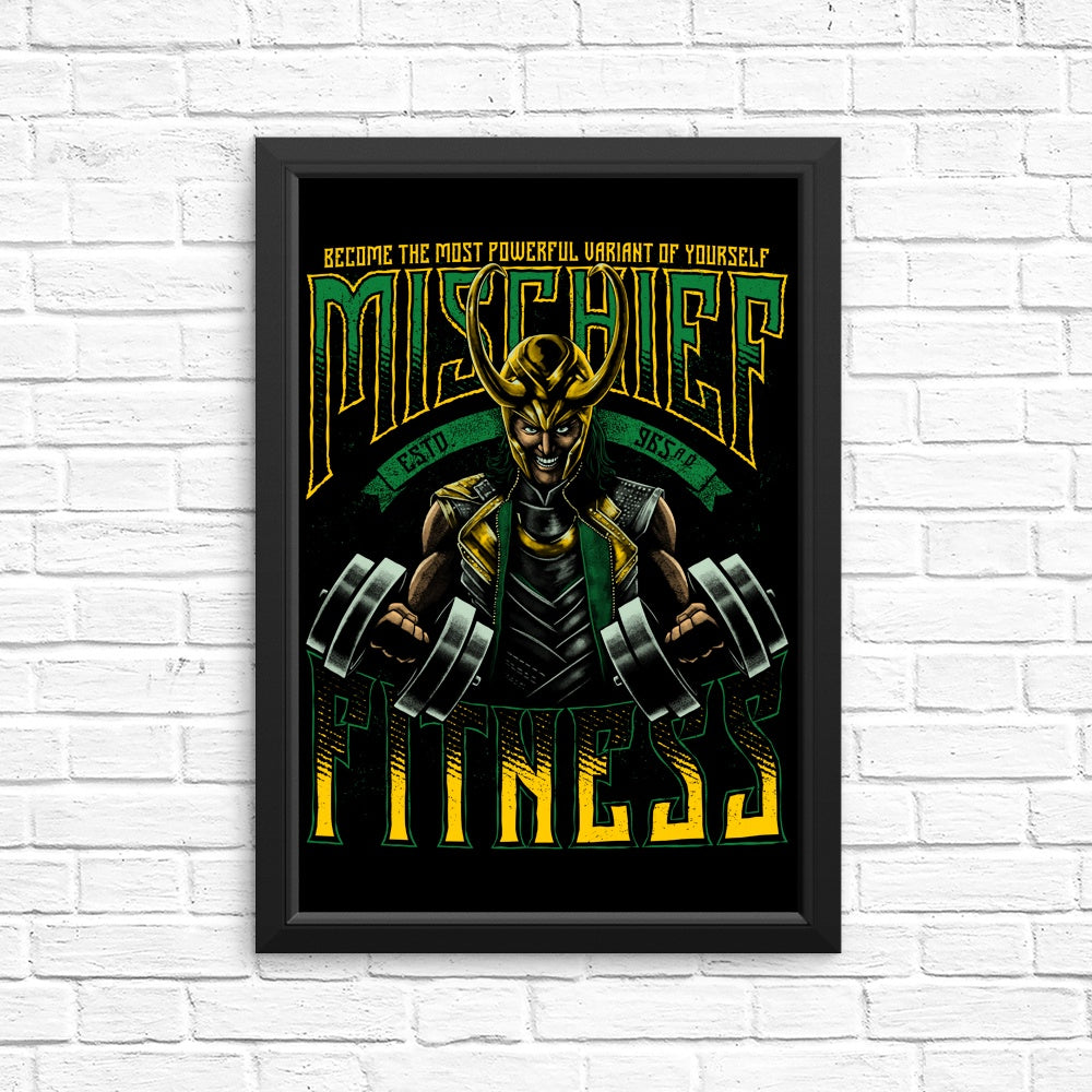 Mischief Fitness Workout Posters and Art Prints