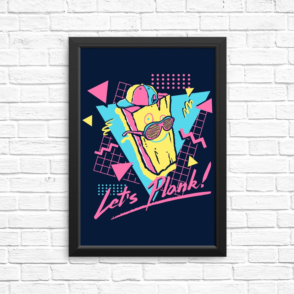 Let's Plank - Wall Decor Posters and Prints for Home