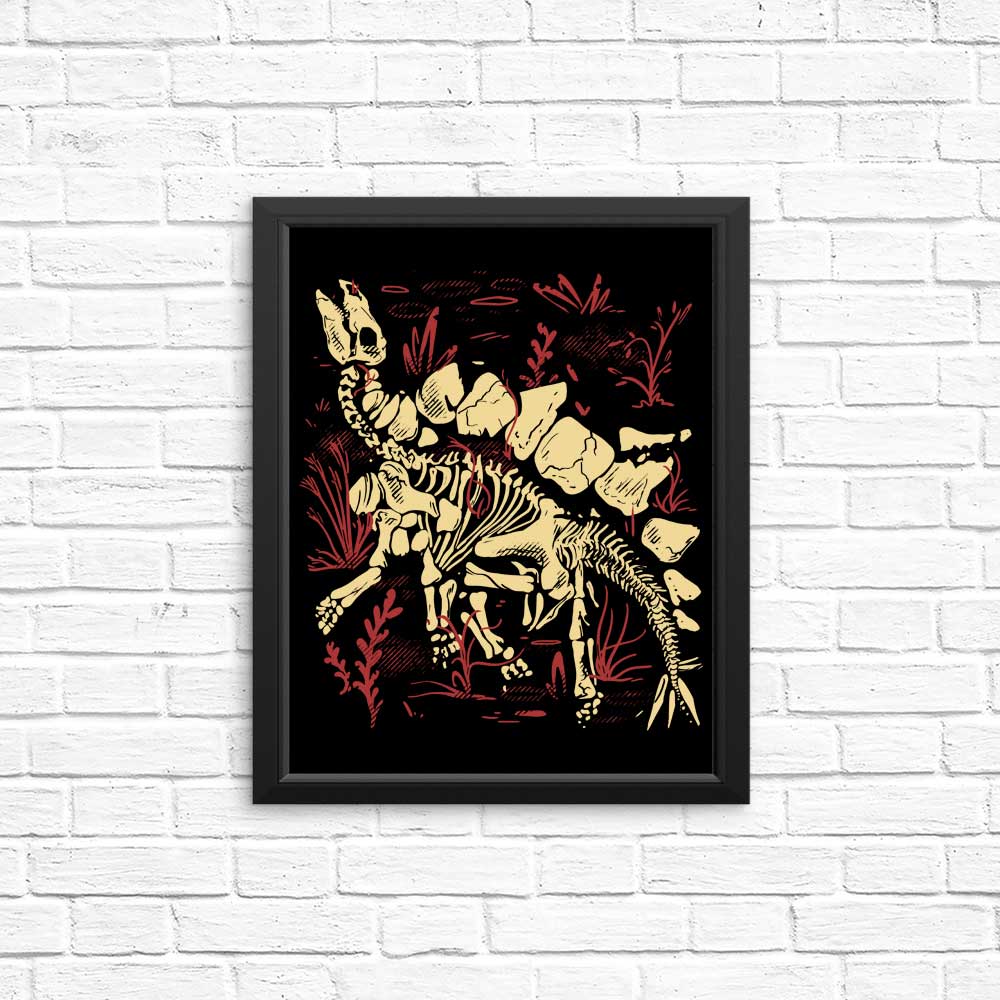 High - quality Stegosaurus Fossil Posters and Prints by Fitas Artwork