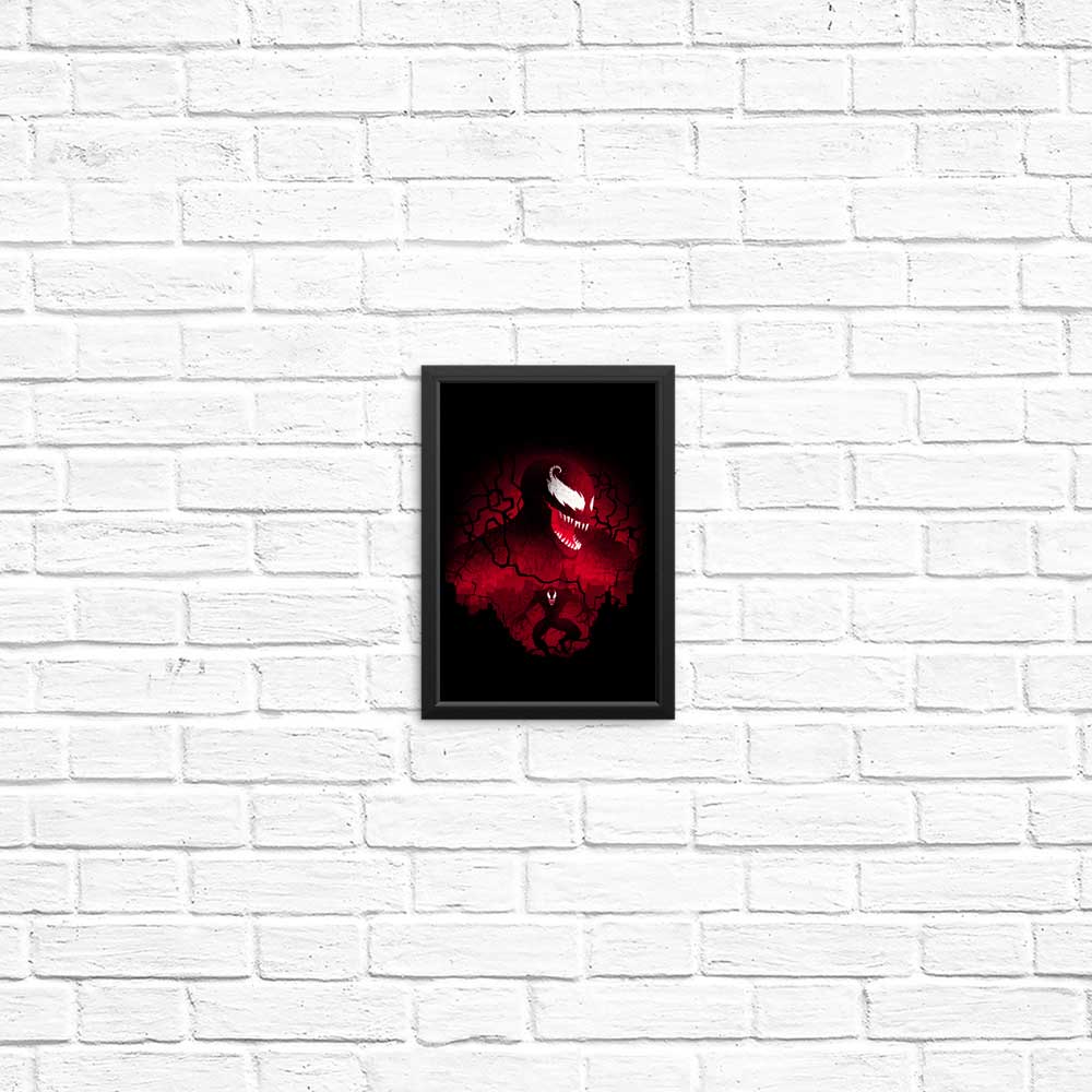 Eye - catching Red Symbiote Posters and Prints by Donnie Illustrations