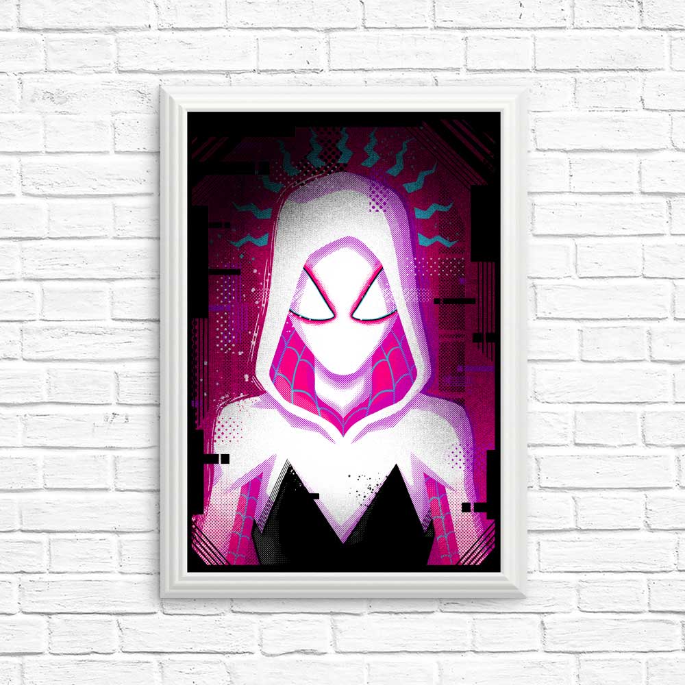 Glitched Gwen Art Posters and Prints for Wall Decor