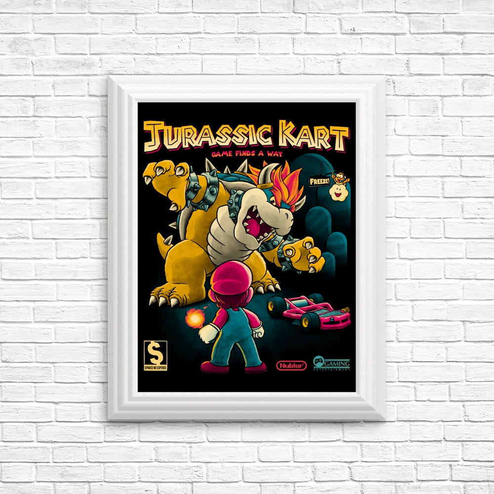 Unique Jurassic Kart Posters and Prints for Your Space