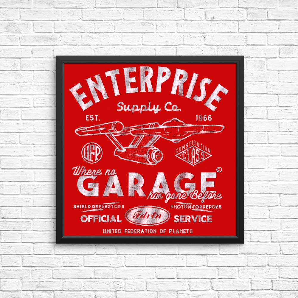 Enterprise Garage High - Quality Wall Posters and Prints for Decor