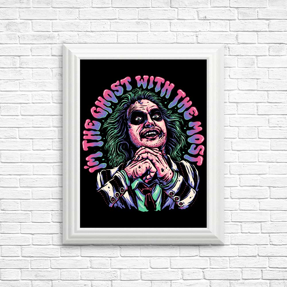 Spooky Ghost Themed Posters and Prints - Ghost with the Most