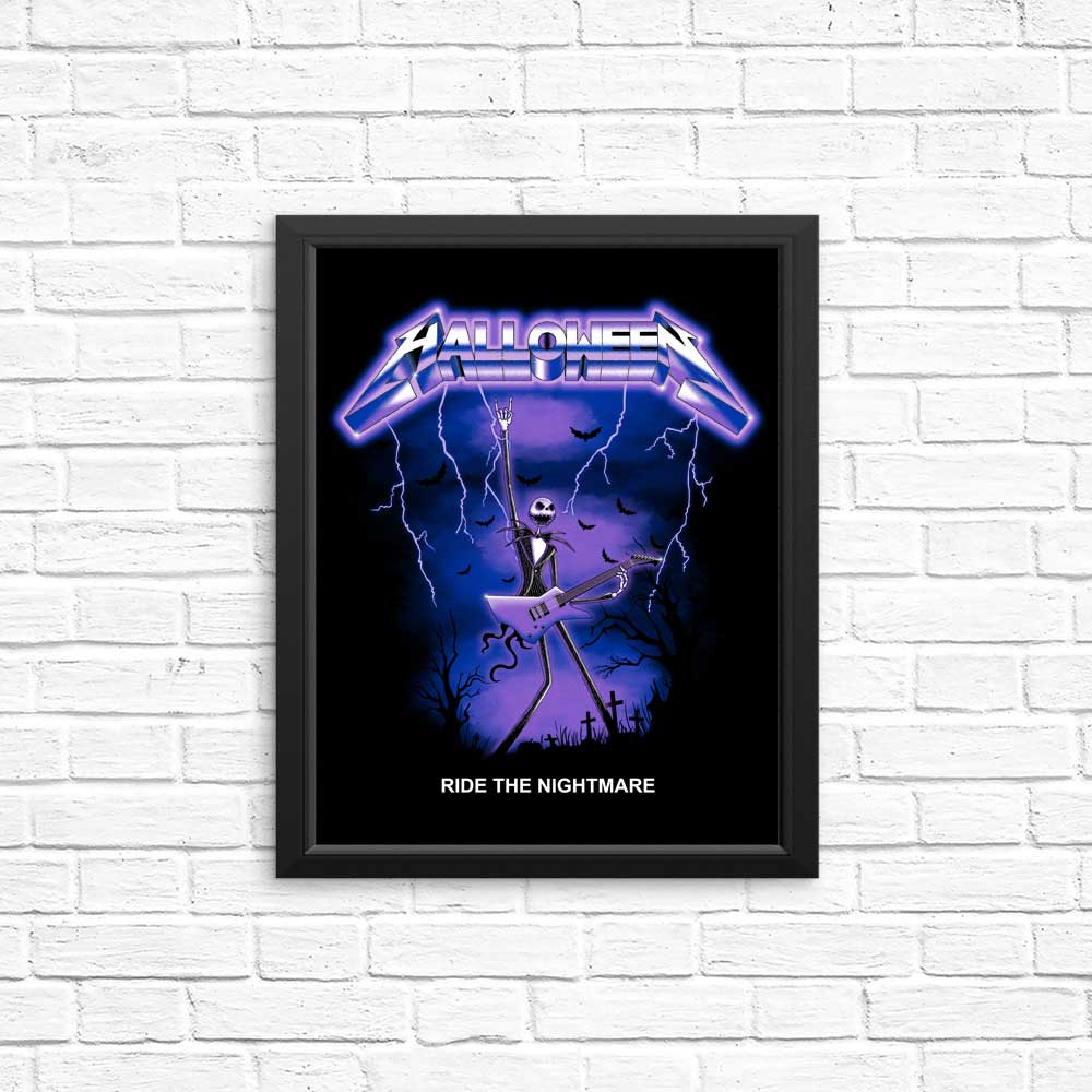 Thrilling 'Ride the Nightmare' Retro Posters & Prints
