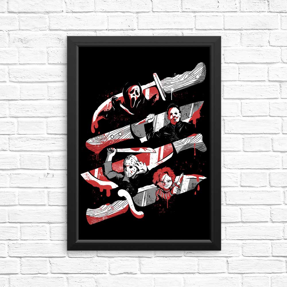 Striking Knife Killers Posters and Prints by Edu.ely
