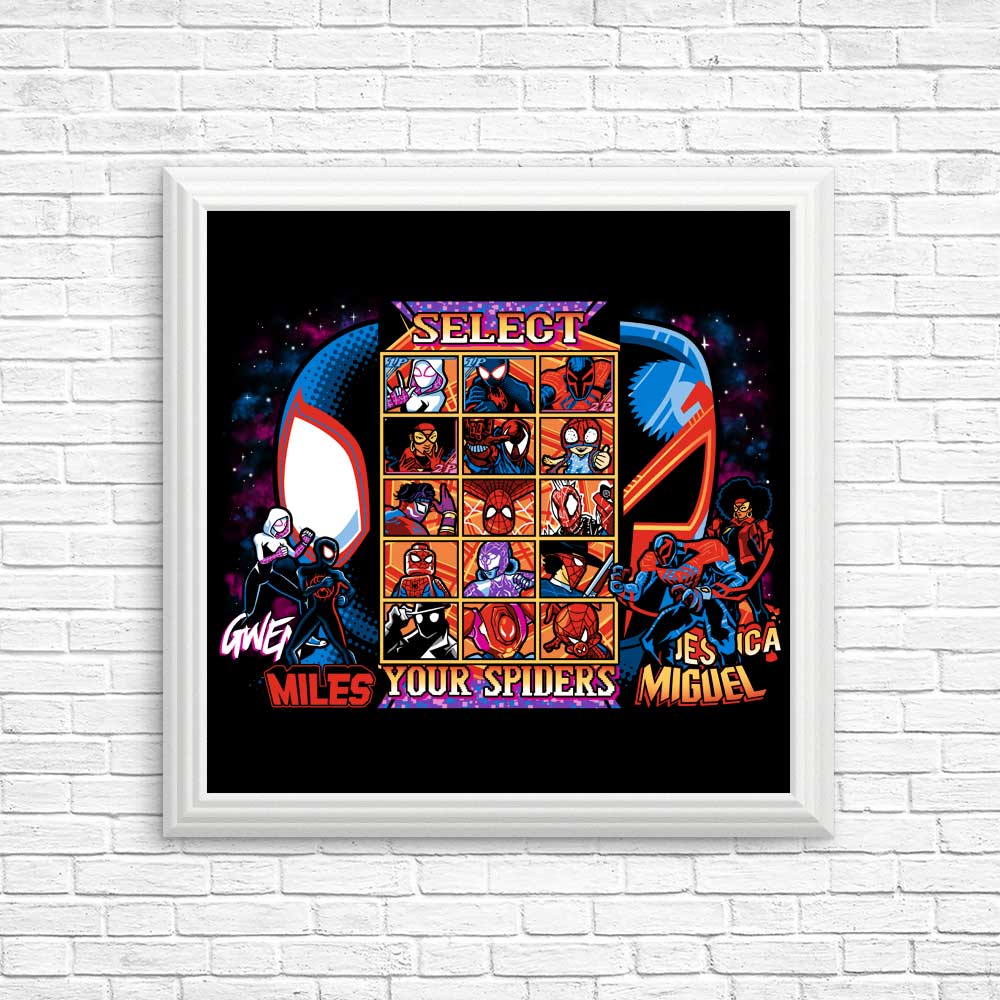 Clash of Spiders Wall Posters and Art Prints