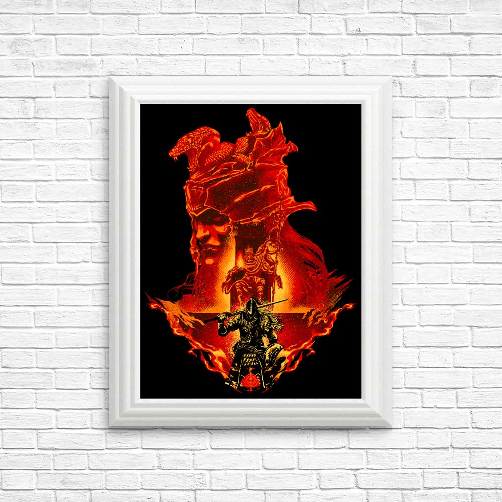Intense Flaming Assault Wall Posters and Prints
