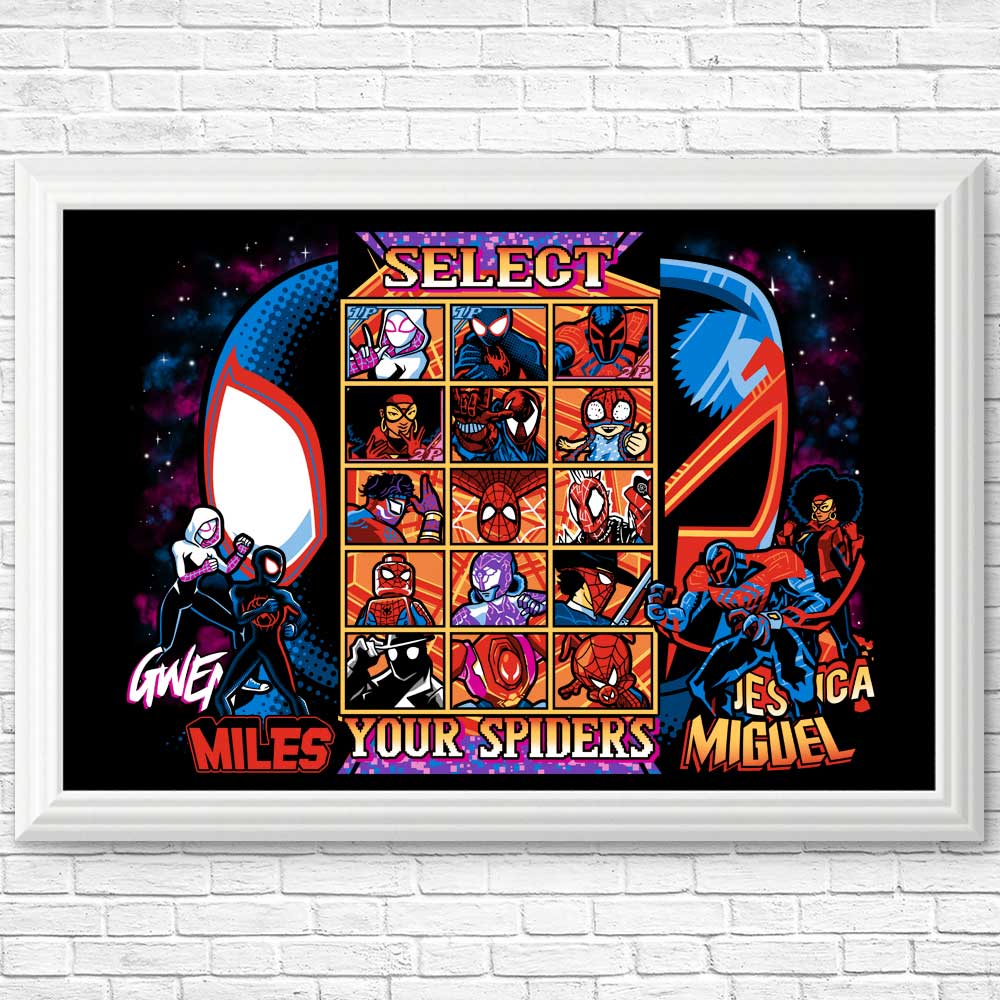 Clash of Spiders Wall Posters and Art Prints